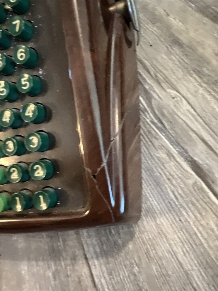 Vintage Victor Adding Subtracting Machine Brown