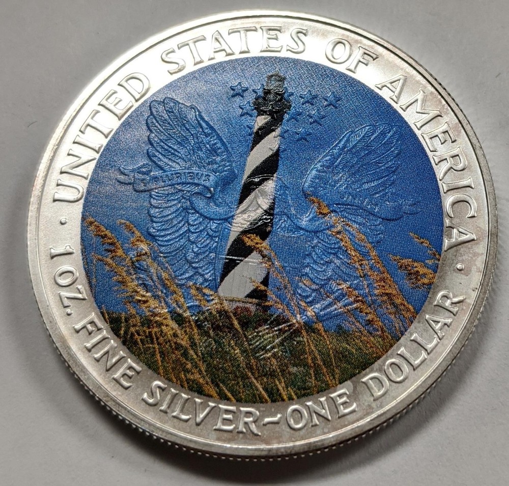 2004 American Silver Eagle | 1oz .999 Fine Silver | Lighthouse design