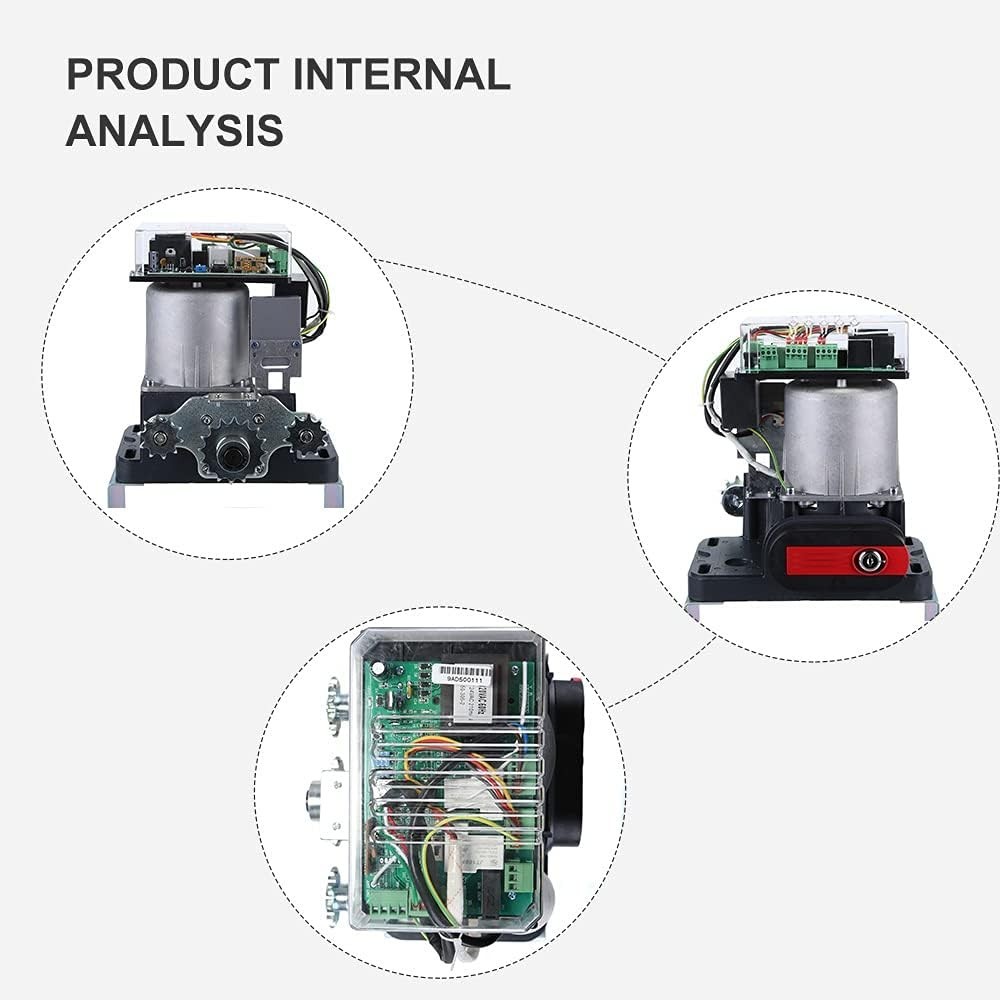Sliding Gate Opener with Remote Controls & Security Photocell Sensor,Chain Drive