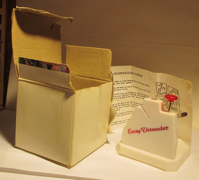 Vintage Easy Threader ©1990 CSI Needle Threader, Instructions, Original Box