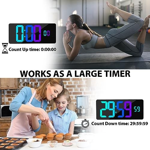 [Oversized] 18" Digital Wall Clock Large Display, 11 RGB 18 inch Basic Model