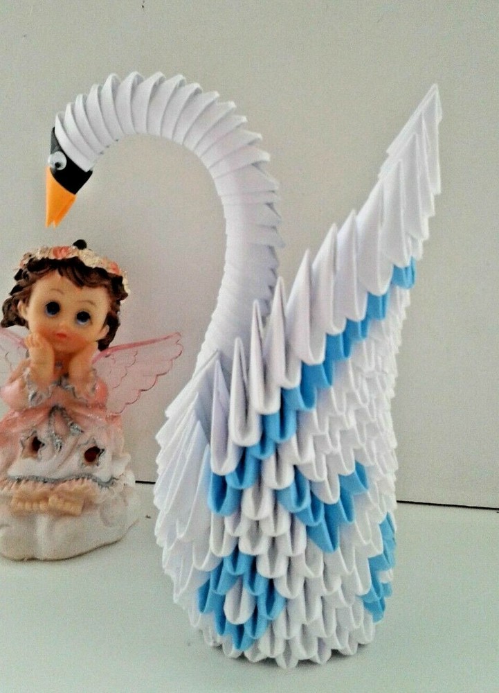 BIG 3D origami swan - many patterns