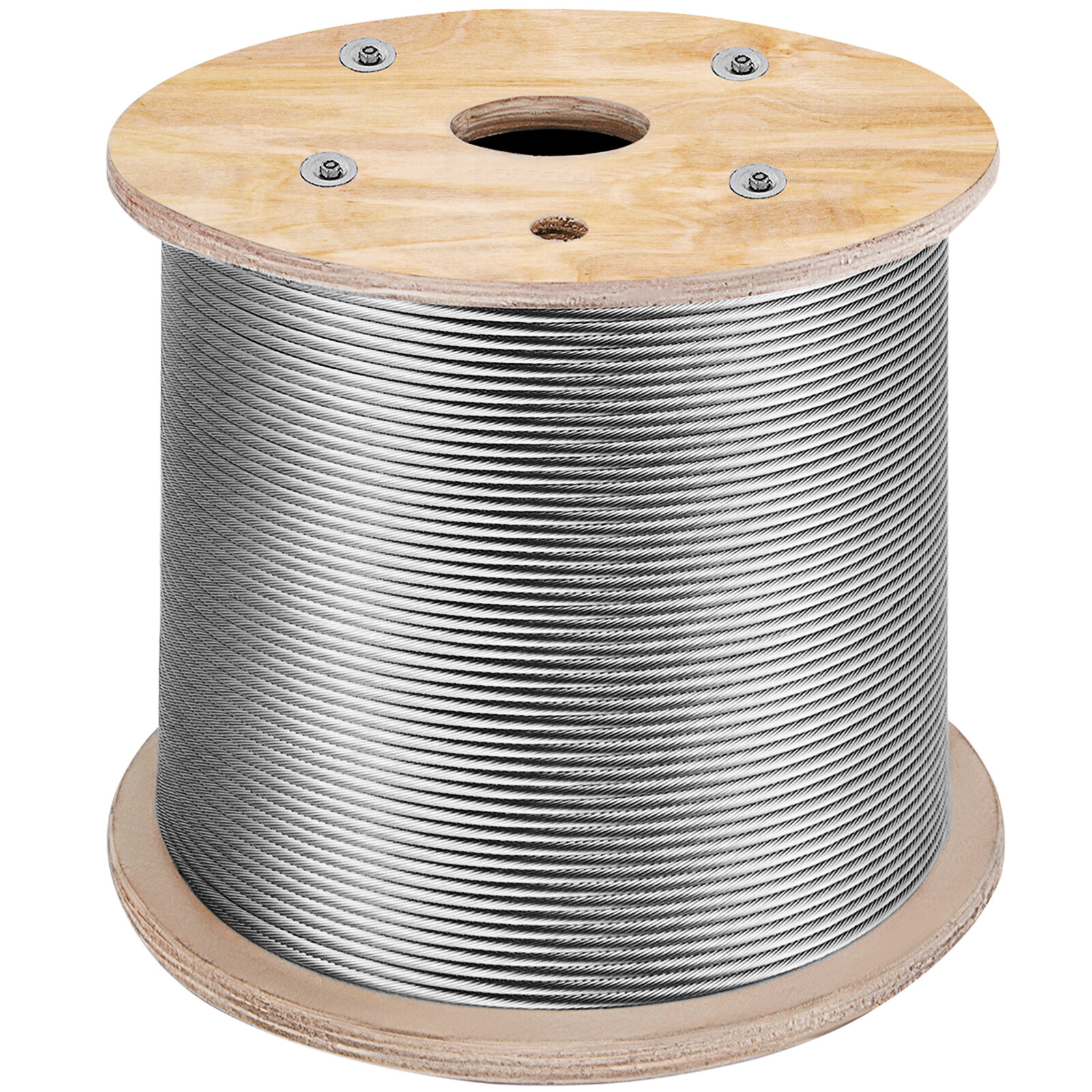 VEVOR T316 Stainless Steel Cable 3/16"x1000ft Wire Rope Cable Railing 1x19