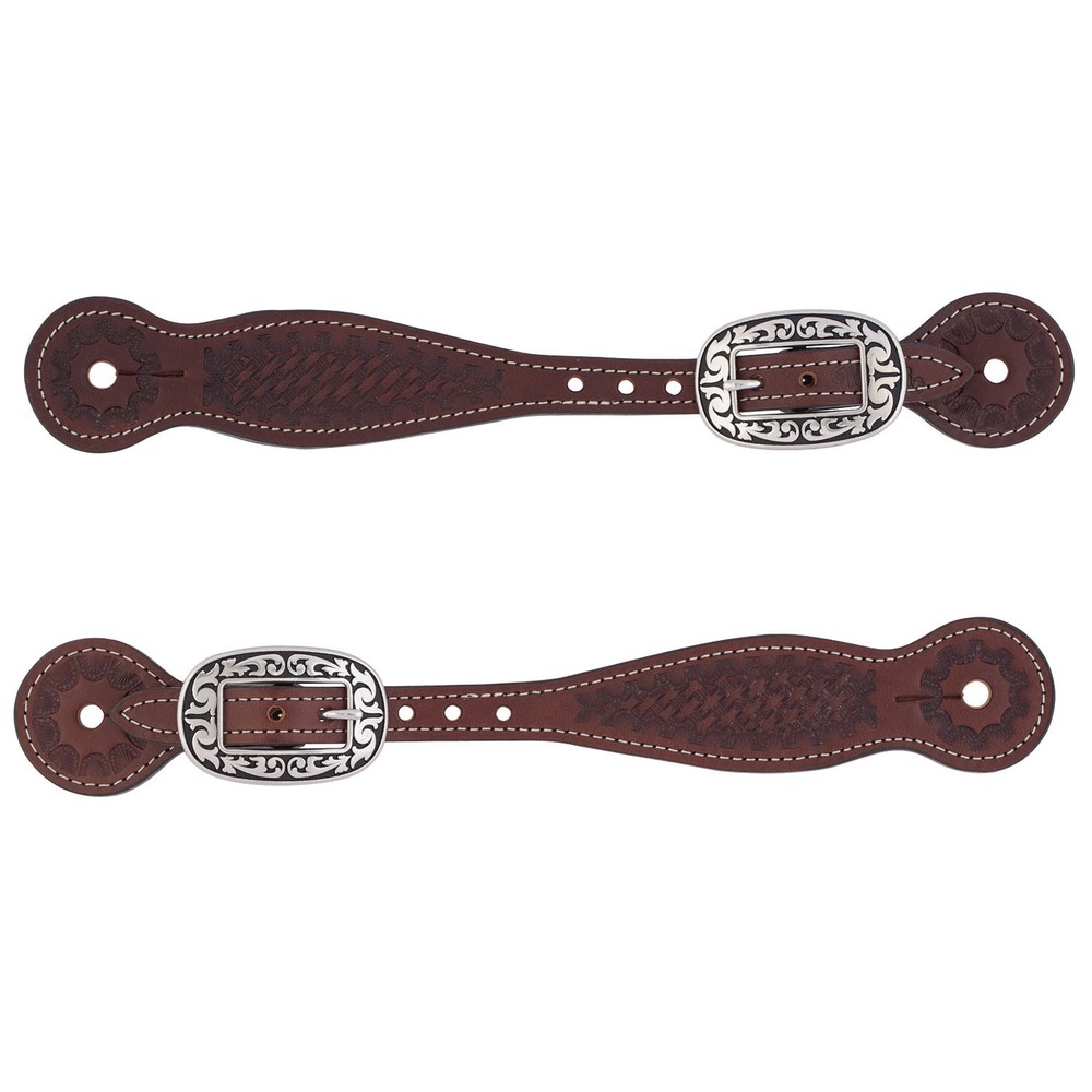 Basin Cowboy Thin Spur Strap, Brown