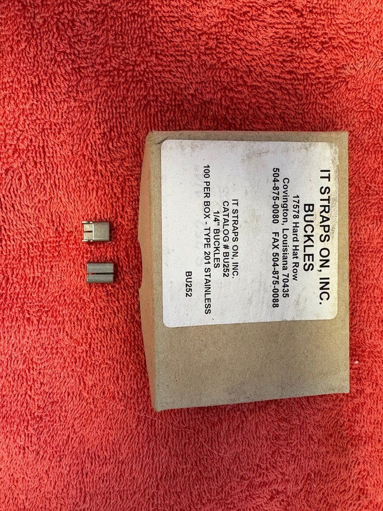 BU252 1/4 SS BUCKLES