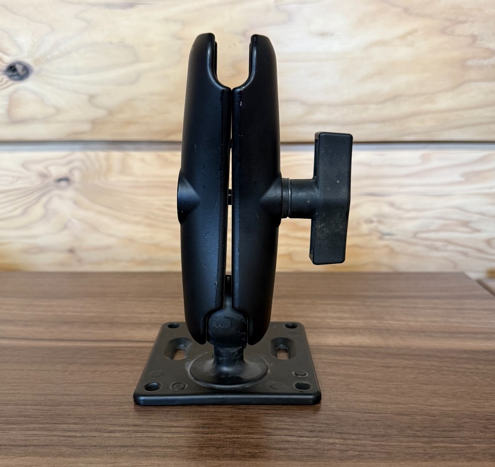 RAM Mounts RAMD201U Double Socket Arm - Black Medium Size