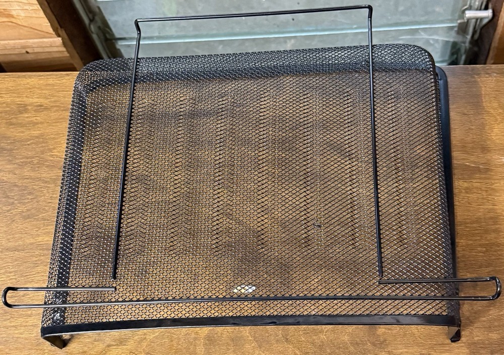 Wire Mesh Desktop Paper Tray - Black