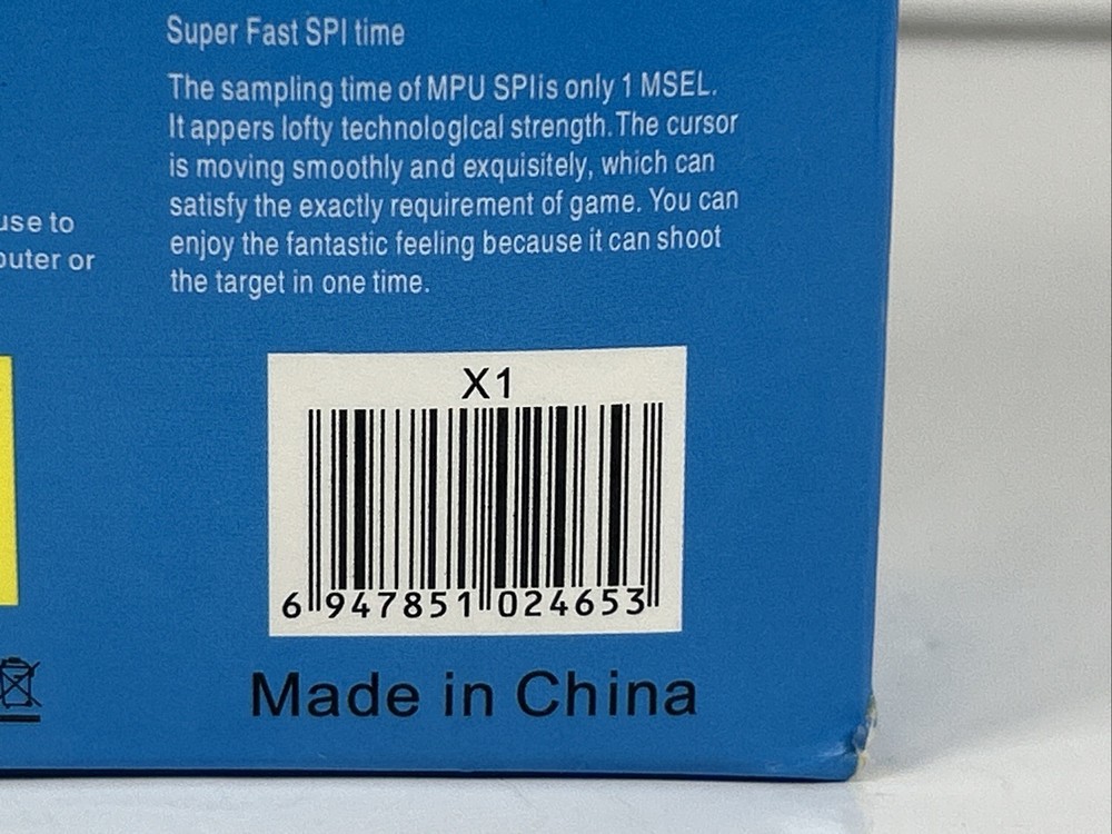 Rainbow Backlit Gaming Mouse (X1) Optical Wired, Changes Colors New Open Box