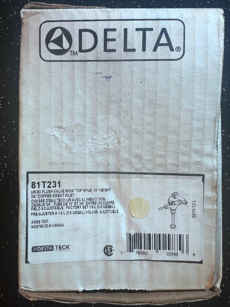 DELTA 81T231 Urinal Flush Valve