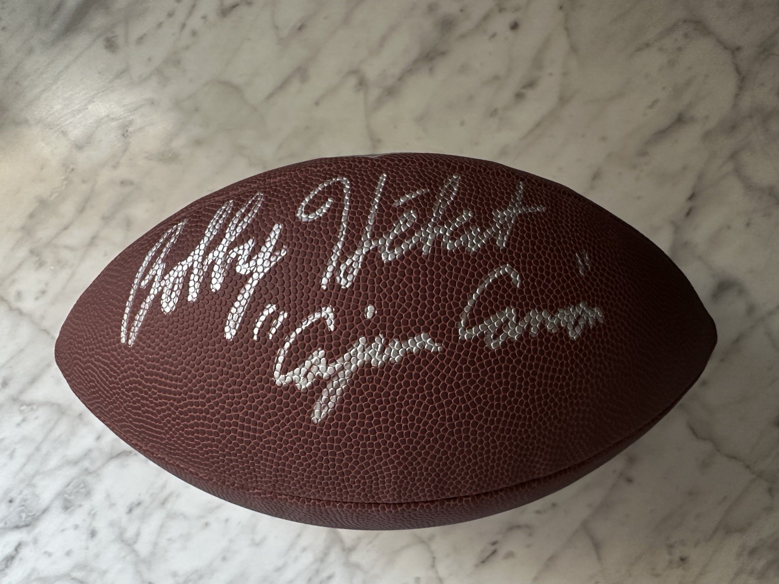 Bobby Herbert Signed Wilson Football “Cajun Cannon” Insc Shawrtz Sports COA
