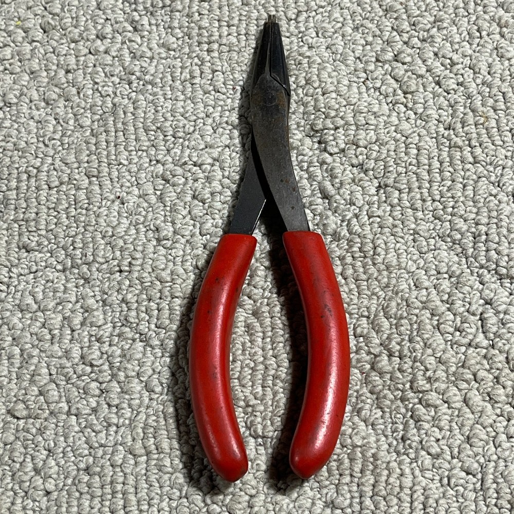 Snap On Needle Nose Pliers Red Soft Grip Handle  E760CG - Modified