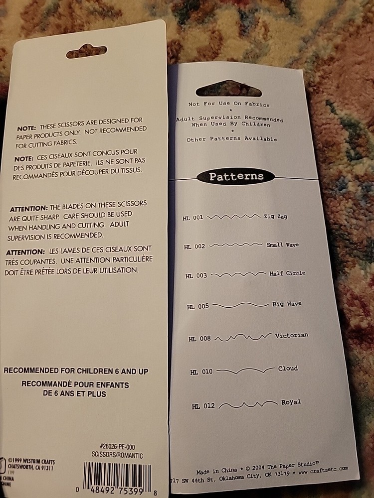 3 New Decorative Edging Scissors For Scrapbooking