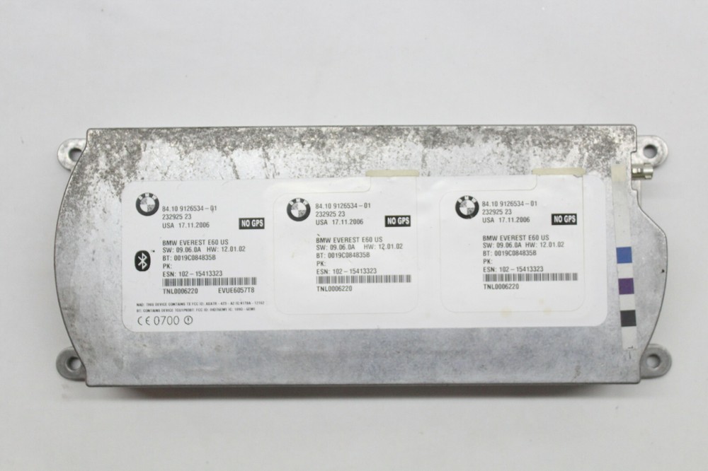 07 BMW 530XiT BLUETOOTH INTERFACE CONTROL MODULE 84.10-9 126 534 OEM