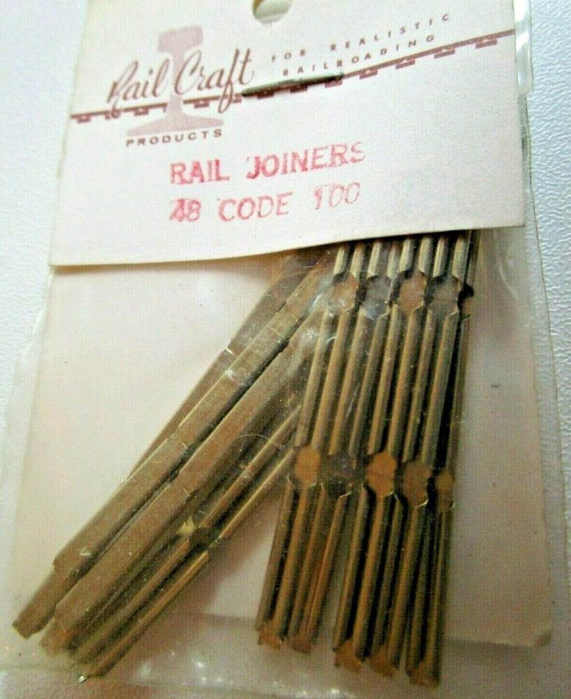 Rail Craft HO #48 RAIL JOINERS, CODE 100