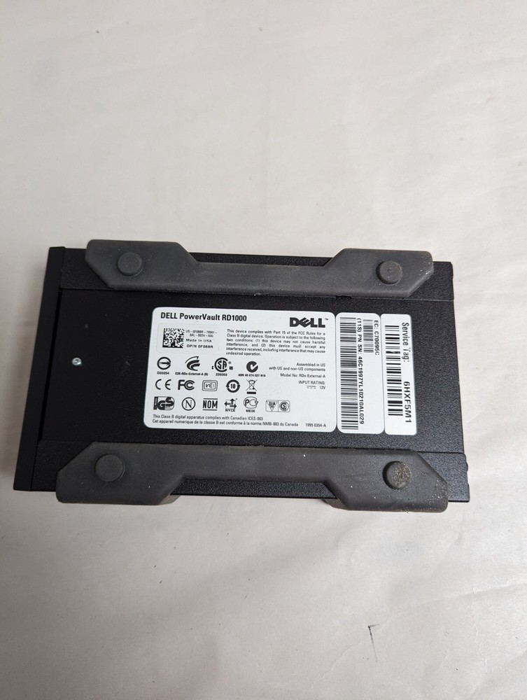 Dell PowerVault RD1000 USB Data Cartridge Reader / Backup Device RDX NO CORD
