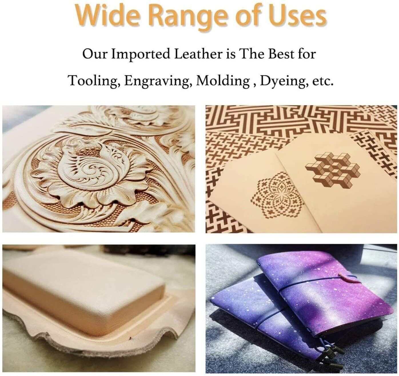 ELW Veg Tan Full Grain Tooling Leather 3/4 to 13/15 oz (1-6mm) Pre-Cut 6" to 48"