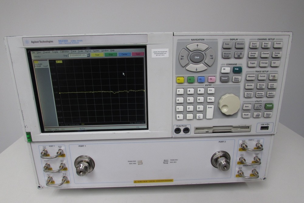 Keysight Agilent N5230A Vector Network Analyzer Opt 225/010, 2-port 20 GHz