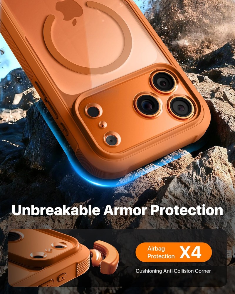 Magnetic Designed for iPhone 17 Pro Case 6.3'' [Full Camera Protection] Full ...