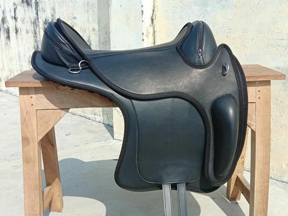 High Quality Genius  New Bareback Leather Saddle Size 15"16"17"18"