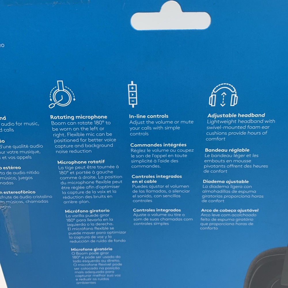 Logitech H151 Stereo Multi Device Headset with In Line Controls Factory Sealed