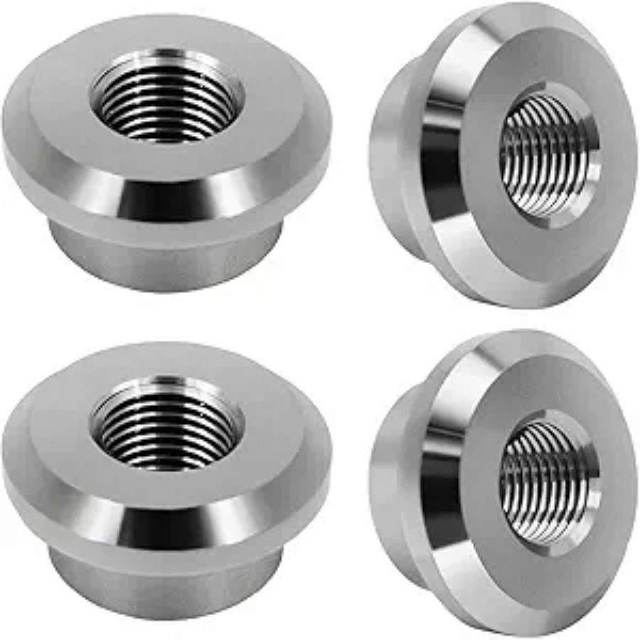 Aluminum 1/8" NPT Female Weld on Bung Weldable Fitting 4PCS-1/8NPT