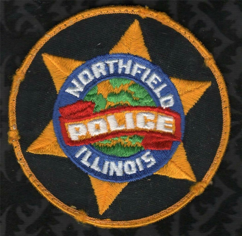 Northfield Illinois Shoulder Patch Yellow Border Version