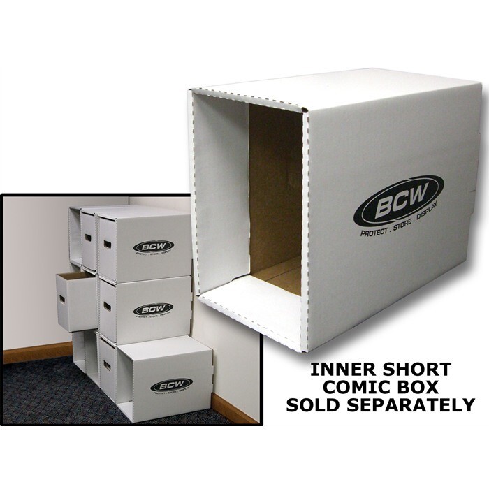 BCW Comic Storage Box House Short Single Sturdy Shell Double Thickness 10 Units
