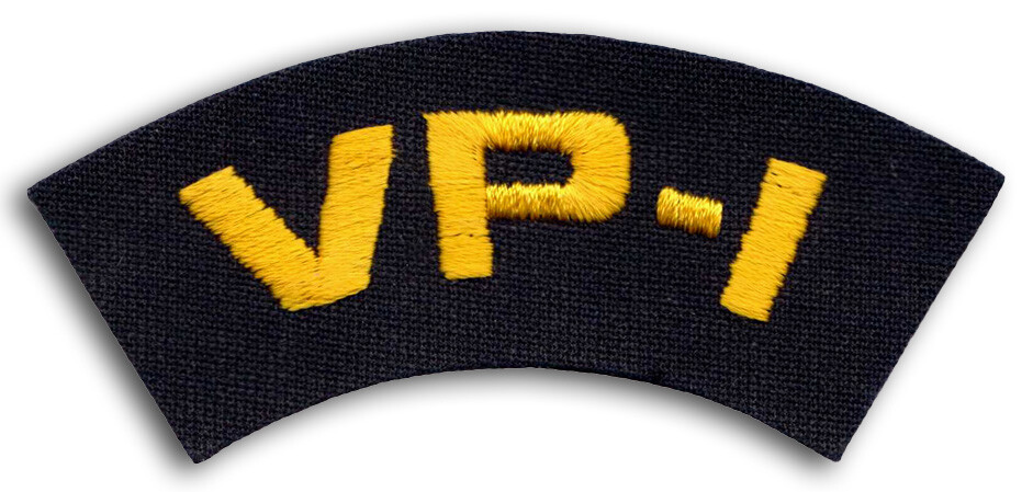 US Navy VP-1 Screaming Eagles PATRON Cap Patch Device Iron-On