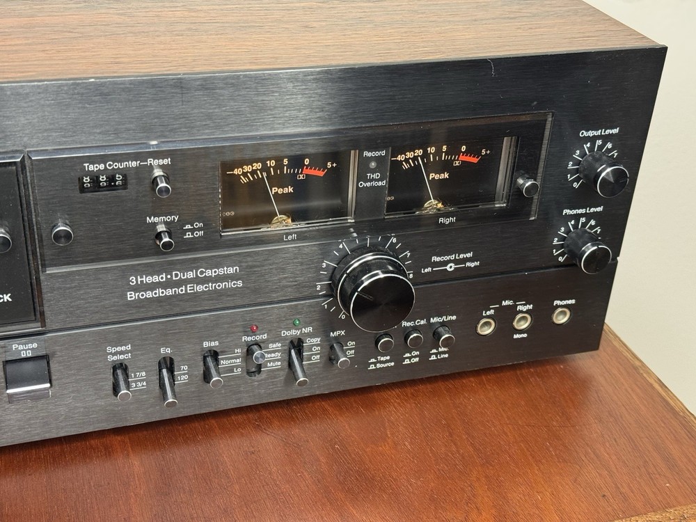 BIC T-3 3 Head, 2 Speed Cassette Deck - Serviced, tested, works