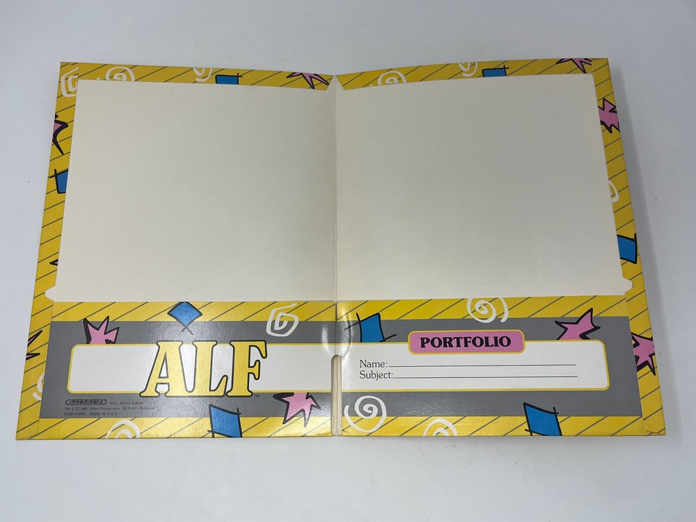 Vintage Alf Folder lot 1987