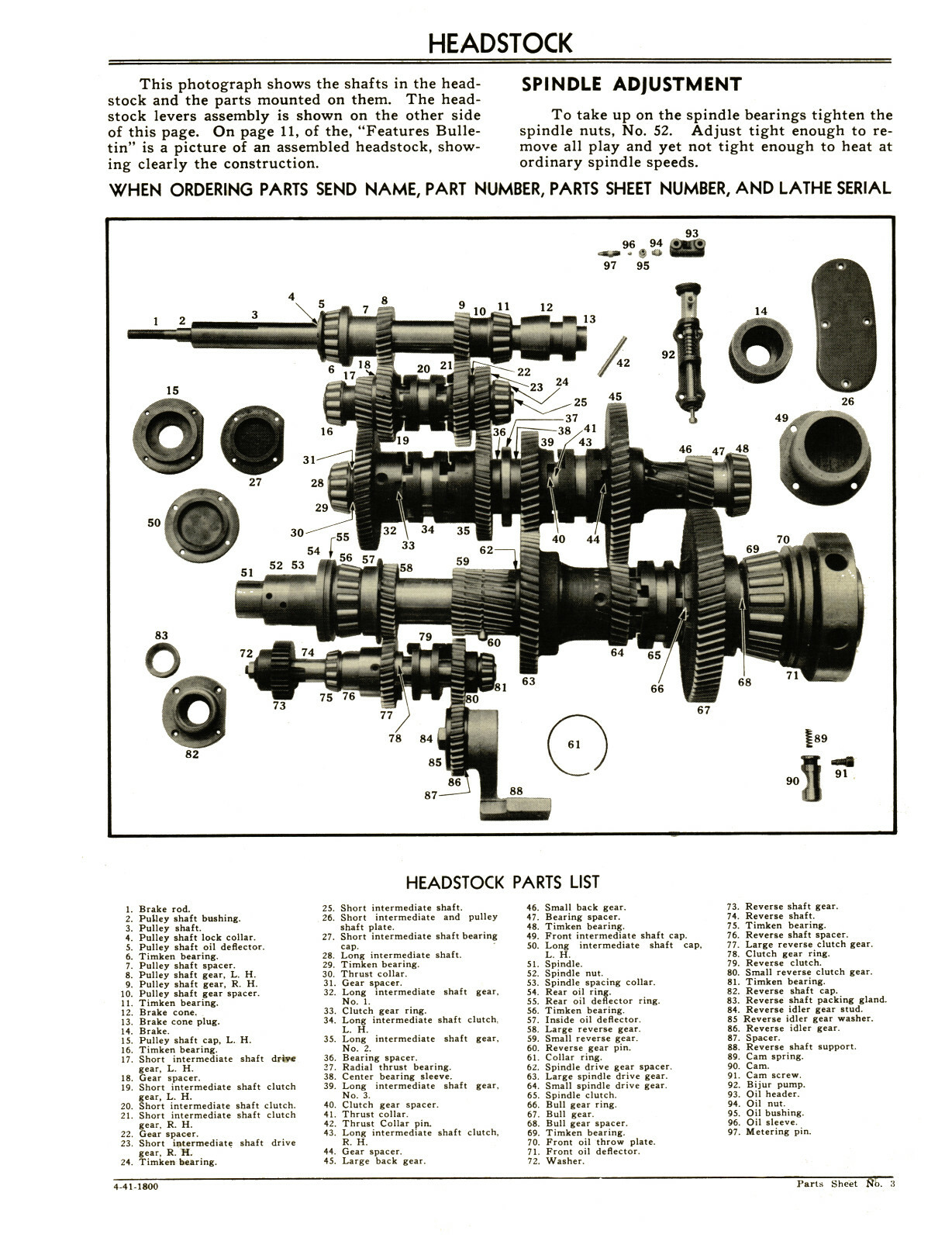 Monarch Lathe Model CK Operating, Maintenance, & Parts List Manual #1577