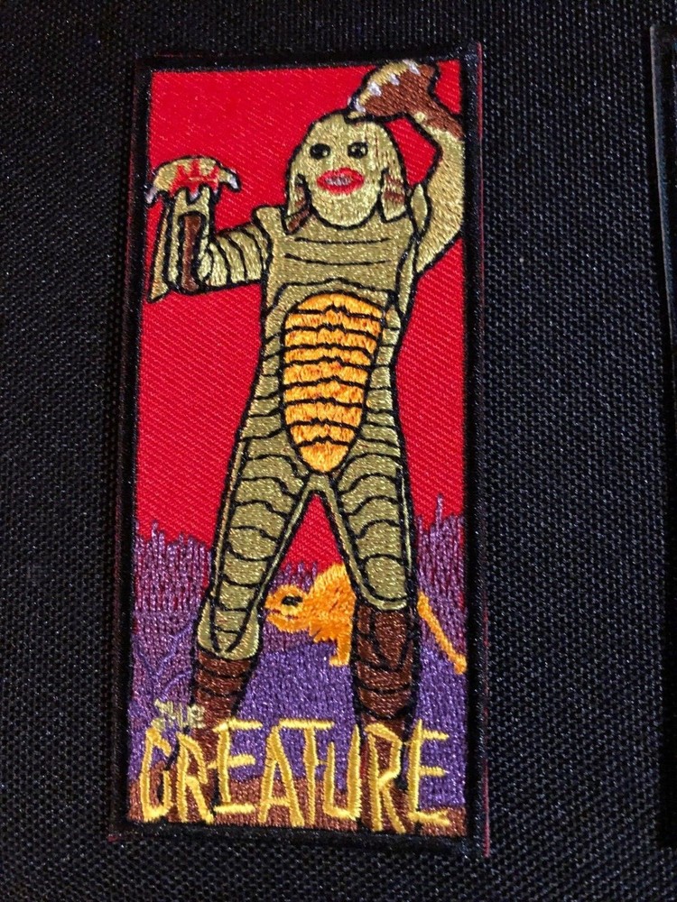 CREATURE MONSTER AURORA MODEL BOX ART PATCH Embroidered Horror IRON ON