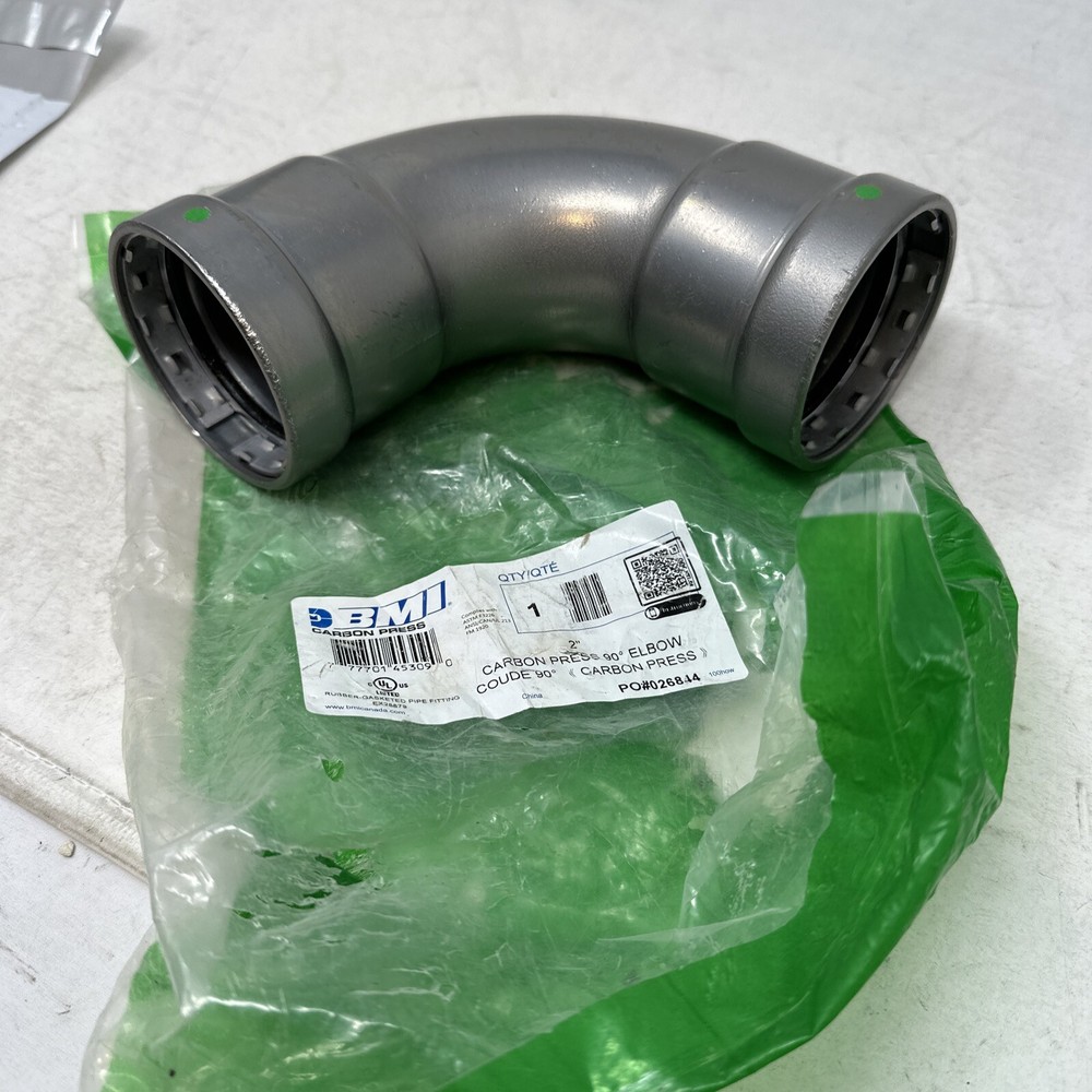 BMI Carbon Press Fitting, 90° Elbow, 2"