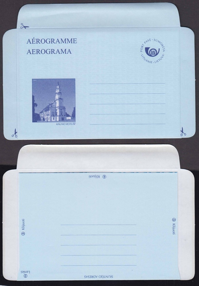 Lithuania - 2001 Aerogram