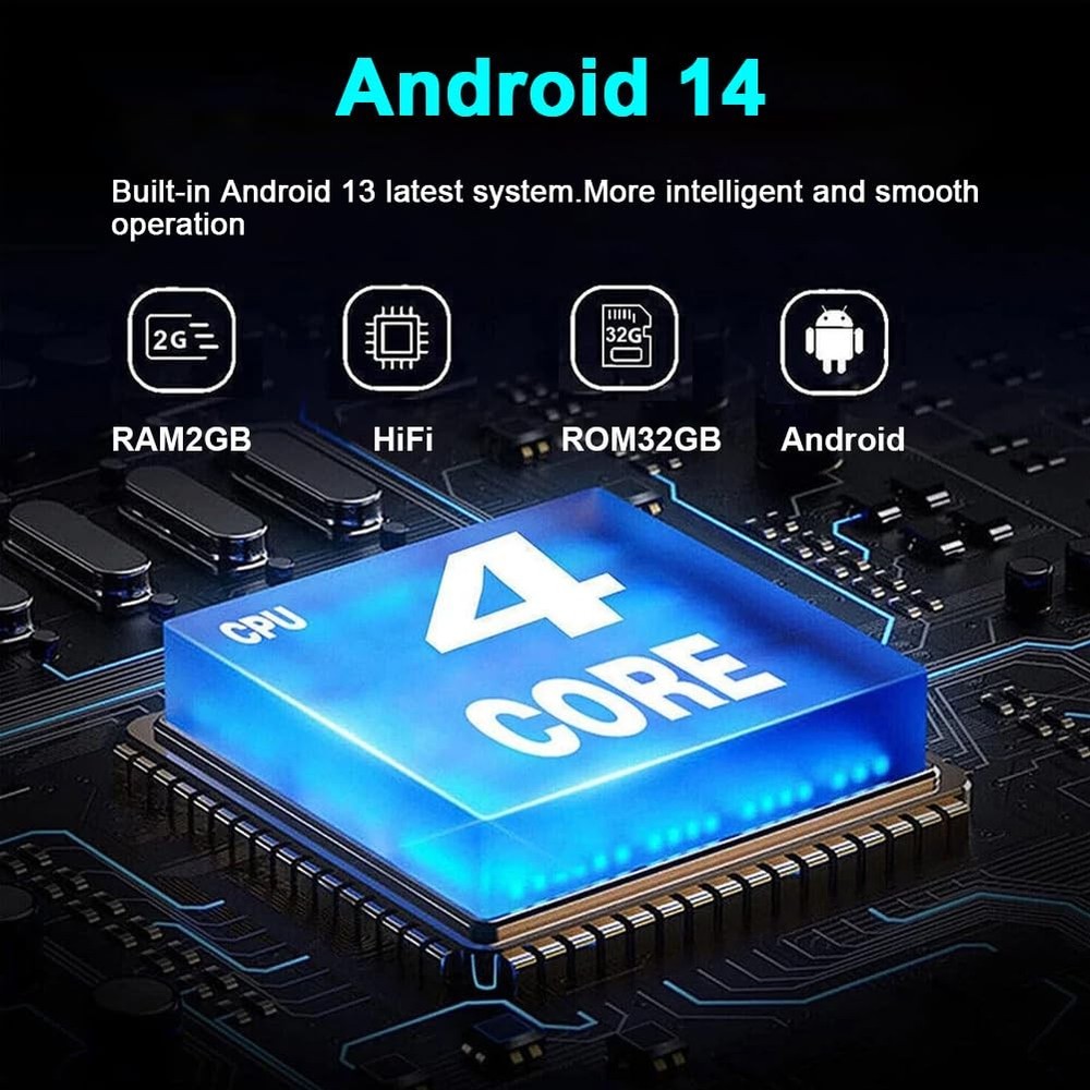7in Android 14 Car Stereo for IQ 2008-2015 Wireless Carplay Android Auto
