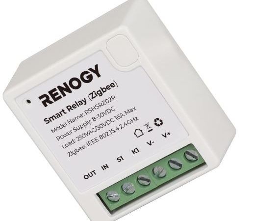 RENOGY Smart Relay RSHSRZ02P-US Zigbee Smart Switch Module Detach Relay Remote
