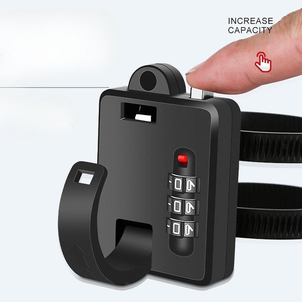 Helmet Security Lock Bicycle Helmet Lock 3 Dial Lock Combination Code Helmet