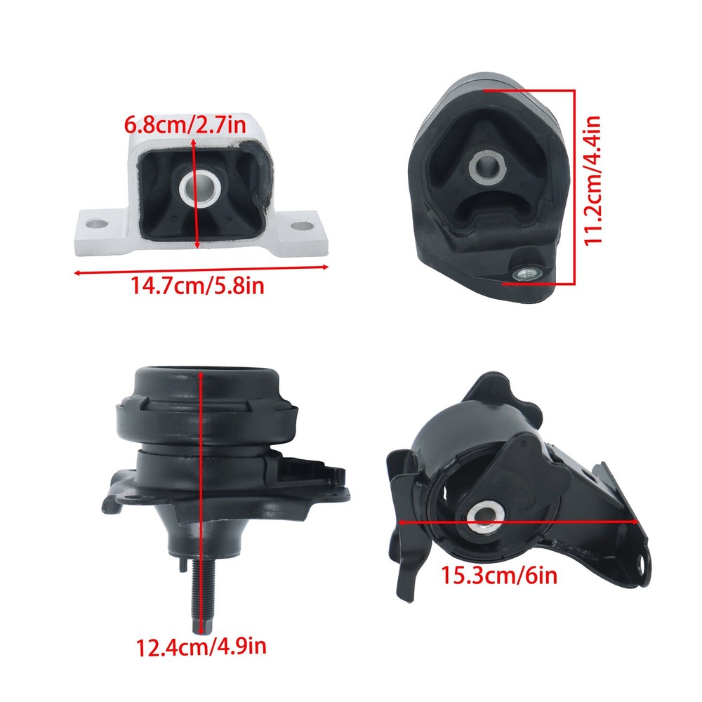 4PCS Engine Motor & Automatic Trans Mount For Honda Element 2003-2006 l4 2.4L