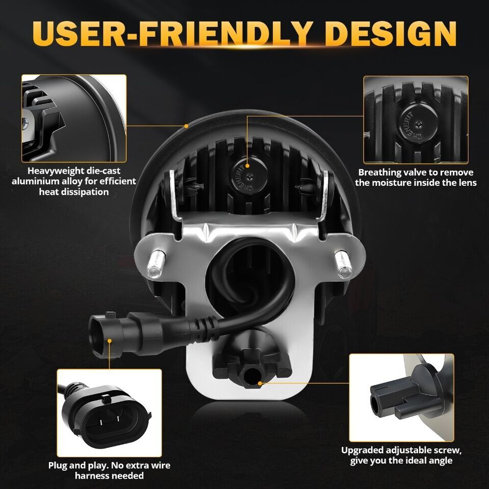 For 2001-2006 Chevy Suburban Tahoe Z71 Front Driving Bumper LED Fog Lights Lamps