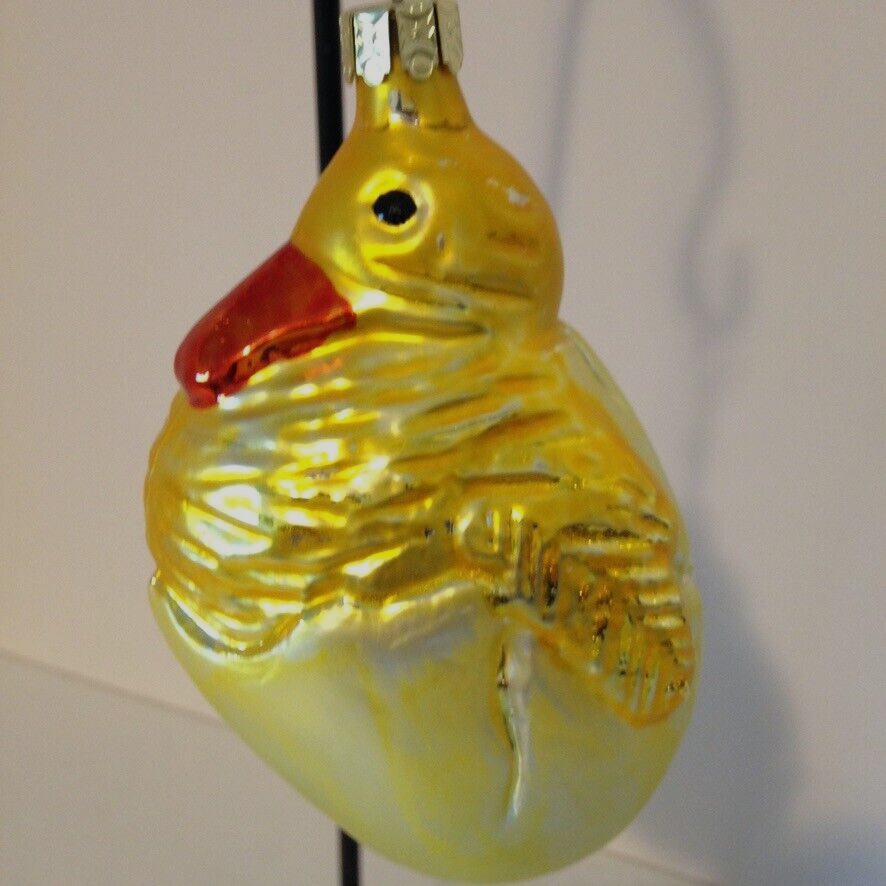 Christopher Radko Easter/Spring Hanging Tree Ornament Hatching Duck Glass 1996