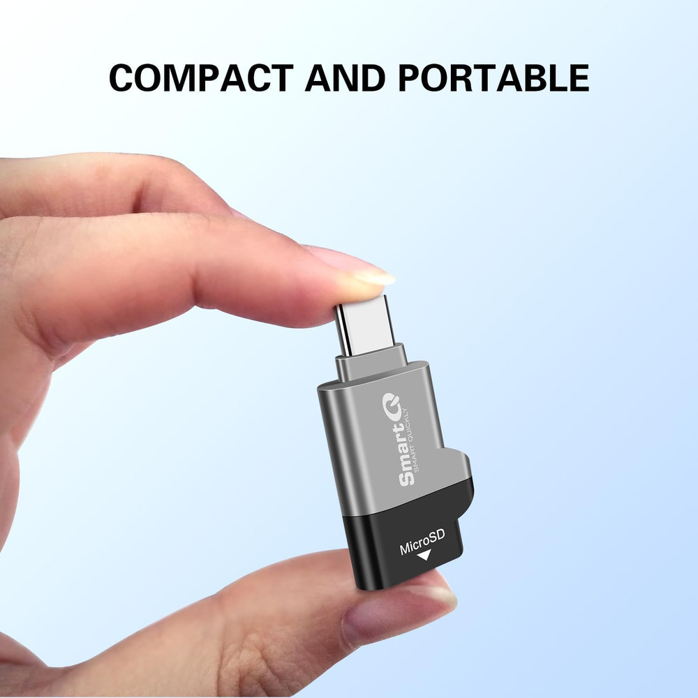 C356 Type-C Microsd Card Reader with USB 3.0 Super Speed Technology, Supports Mi