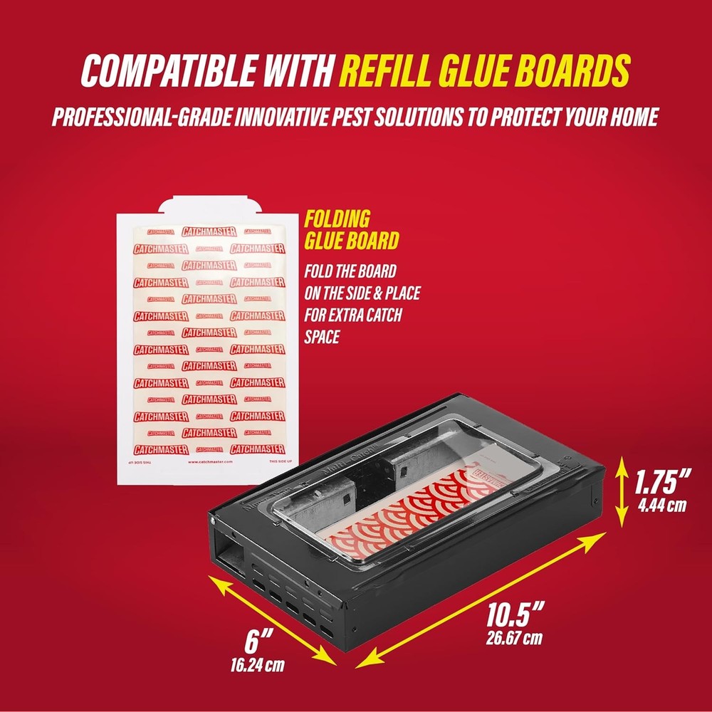 Catchmaster Pro Series Multi-Catch Mouse Trap Includes Replaceable Glue Board