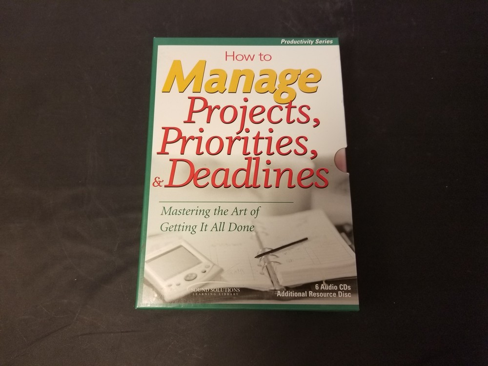 How To Manage Projects, Priorities, & Deadlines 6 CD Set Greg Kirch EUC