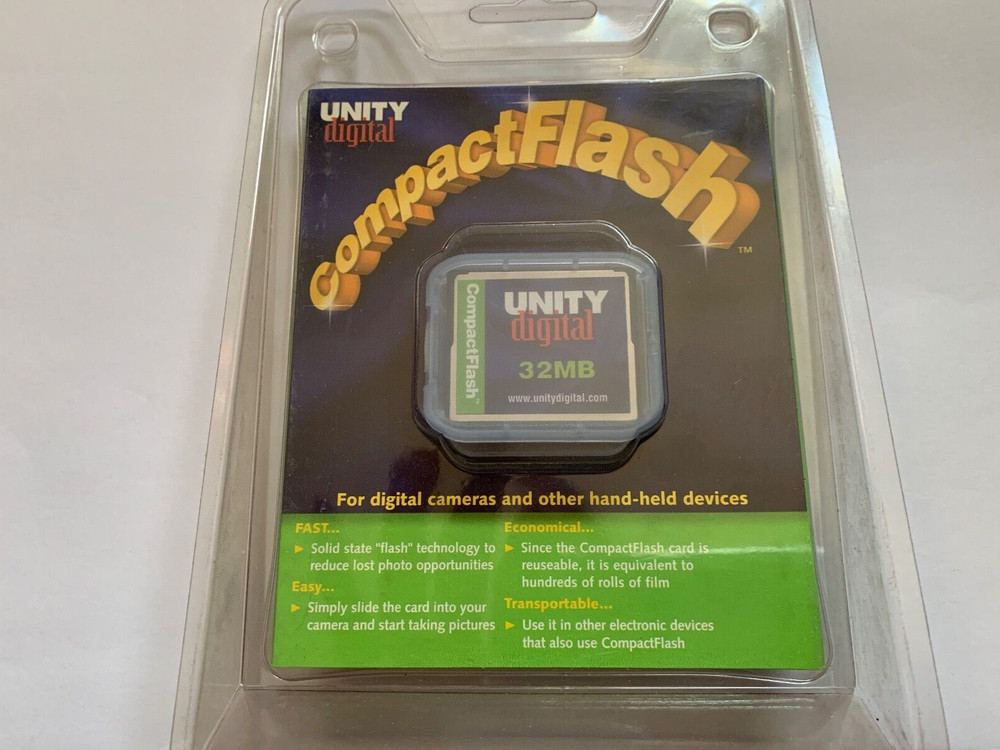 1pcs new 32MB Unity Digital Compactflash CF I memory card OLD NIKON CANON CF