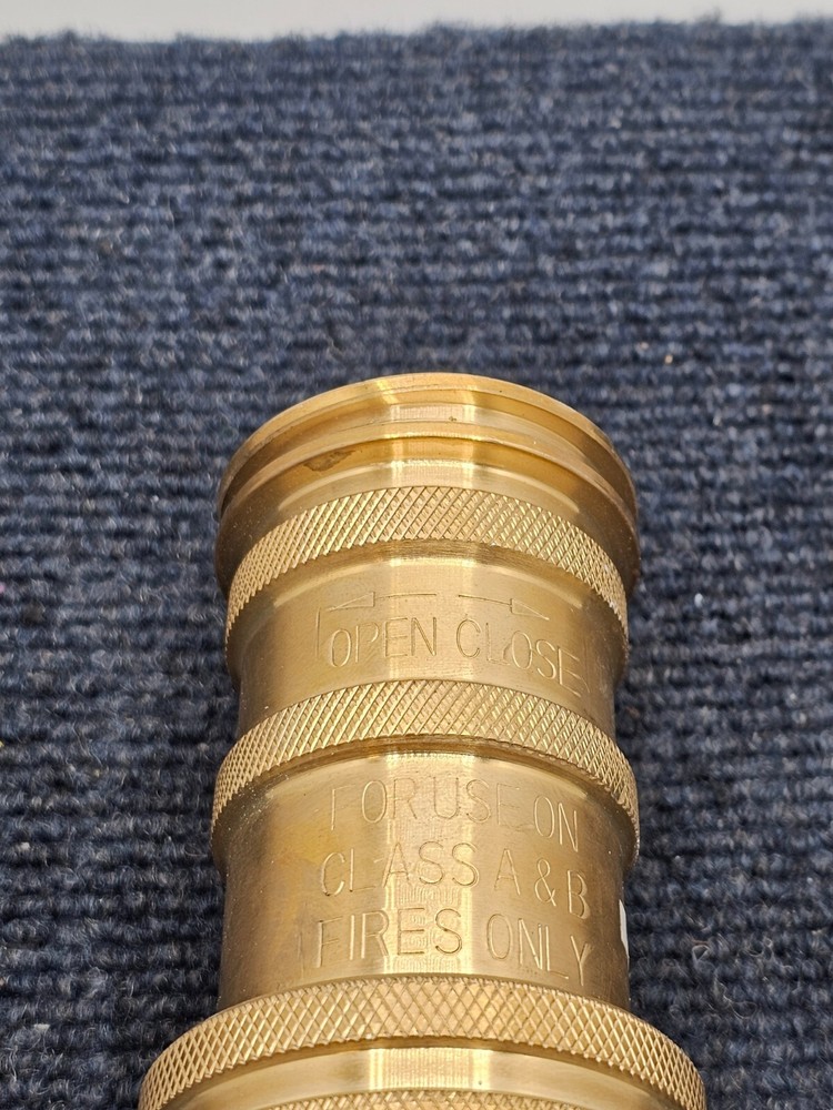 SUNPOOL N40 Brass Nozzle For Use on Class A&B Fires Only, 100 psi