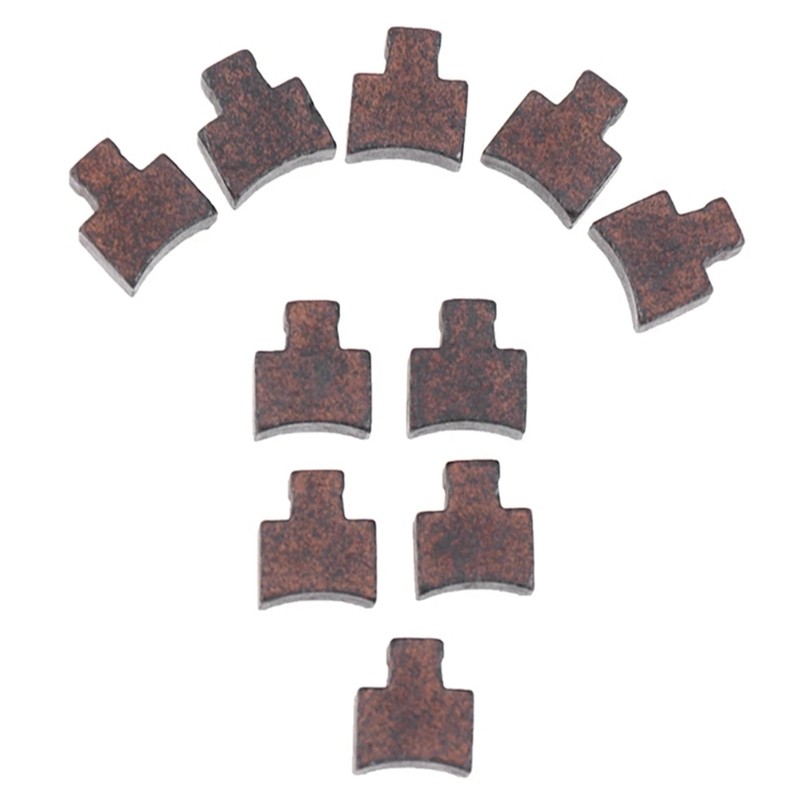 10 Pieces Replaceable Carbon Motor Brushes Anti-rust Metal for DC Motor Accessor