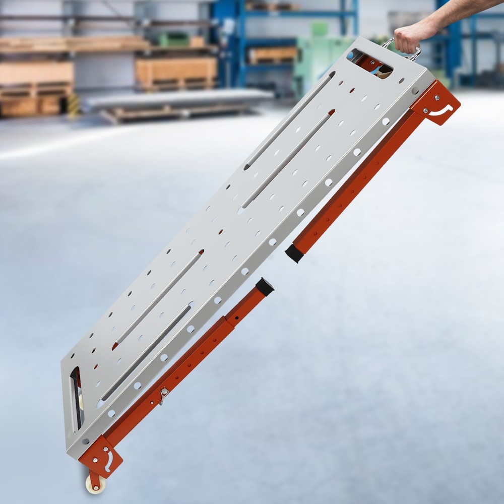 Steel Portable Welding Table Welding Workbench Table Folding Work Bench Silver!!