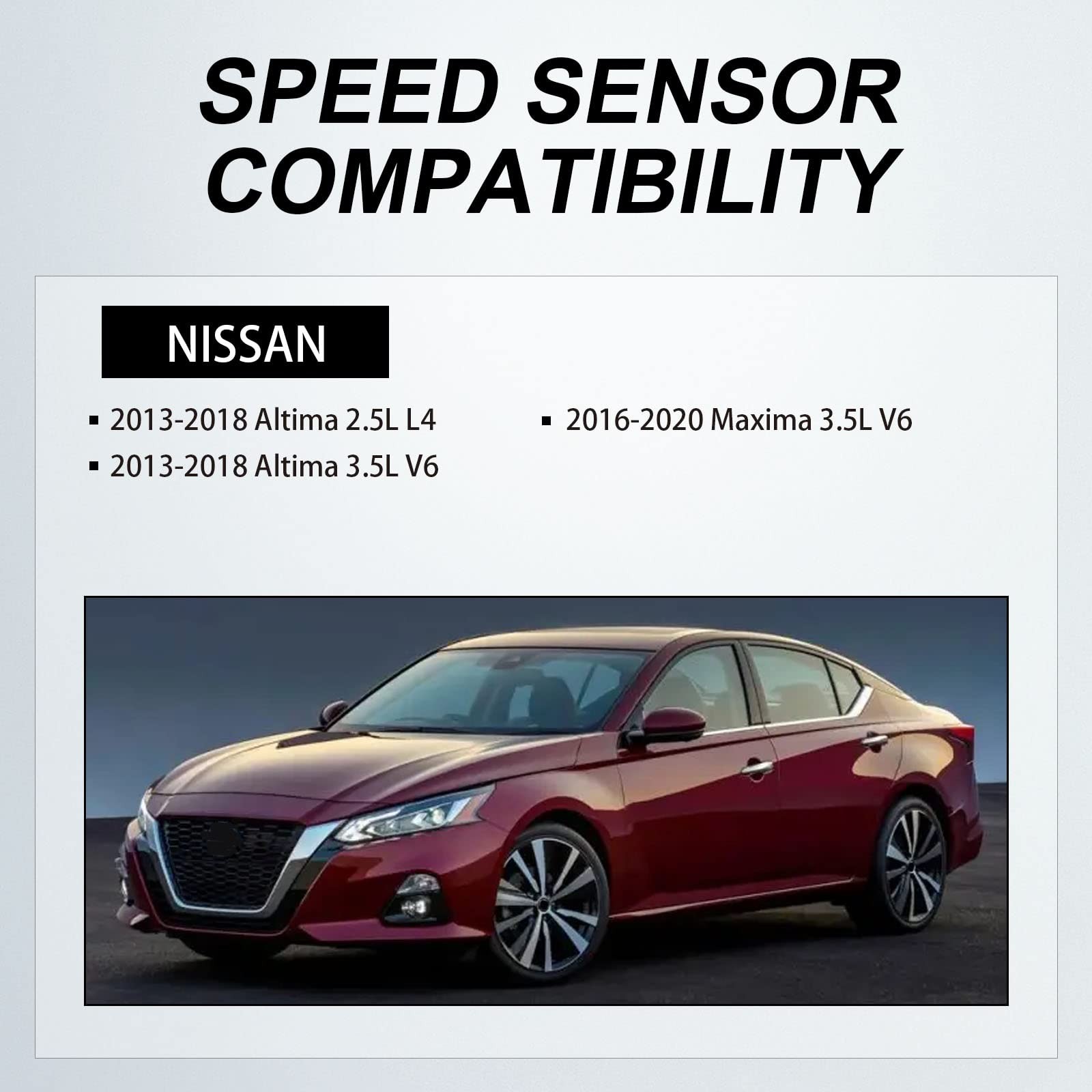 ABS Wheel Speed Sensor Front Left Right, Compatible with Nissan 2013-2020, Al...