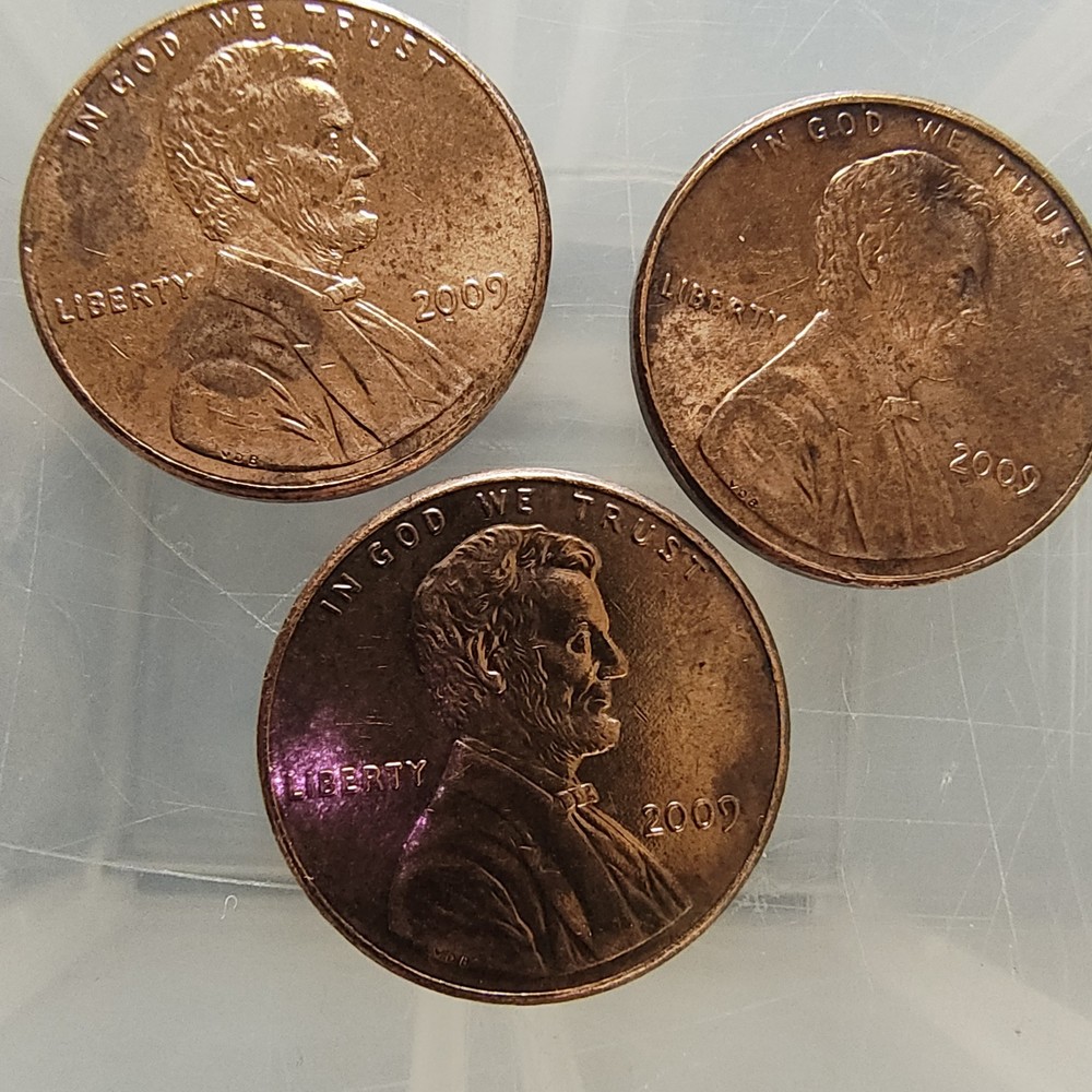 2009 Lincoln Bicentennial Small Cent - 3 Reverse Varieties
