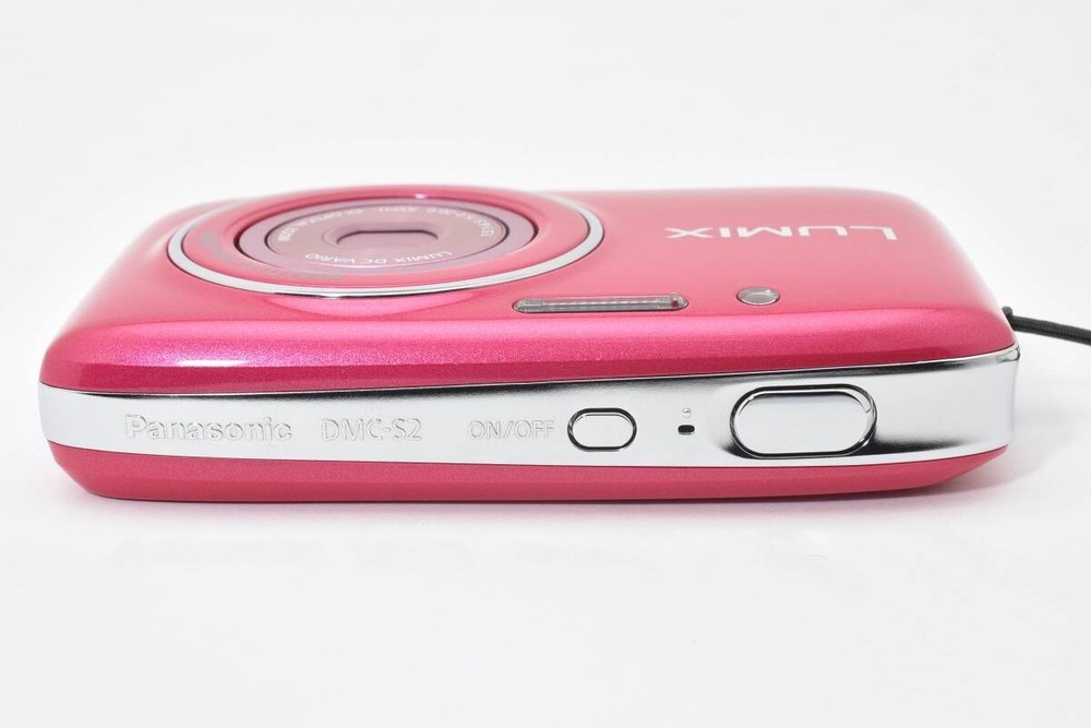 Panasonic DMC-S2 LUMIX pink compact digital camera #2827956